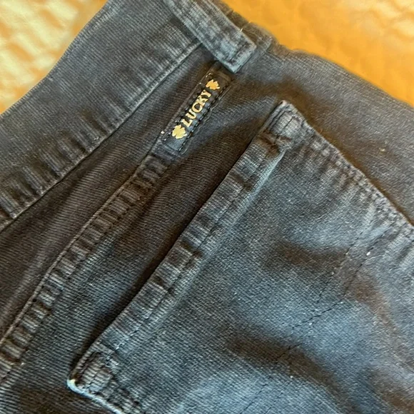 Corduroy Lucky Brand Zoe Skinny low waisted pants - Picture 4 of 4